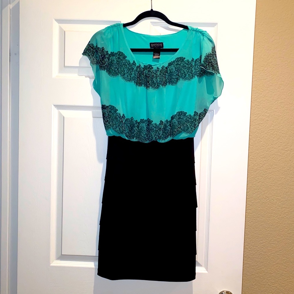 Chiffon and Spandex Cocktail Party Dress